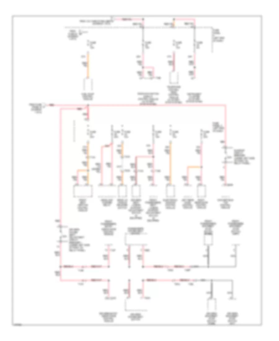 Power Distribution Wiring Diagram 5 of 5 for Volkswagen Eos Komfort 2013