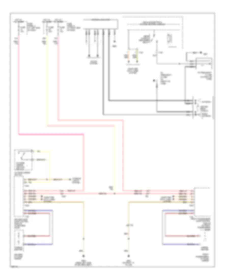 Rear Defogger  Heated Mirrors Wiring Diagram, Early Production for Volkswagen Passat Komfort 2010