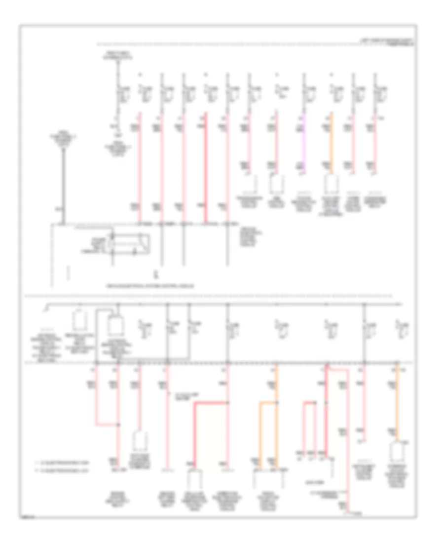 Power Distribution Wiring Diagram (4 of 5) for Volkswagen Passat Komfort 2010