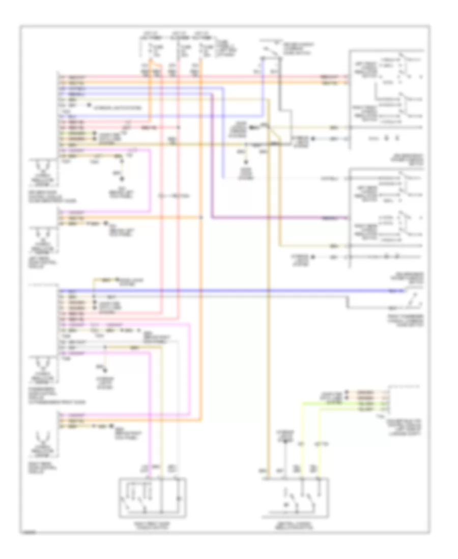 Power Windows Wiring Diagram for Volkswagen Eos Lux 2013