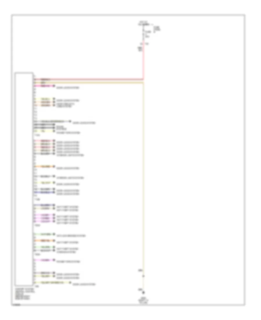 Comfort System Central Control Module Wiring Diagram for Volkswagen Passat Value Edition 2006