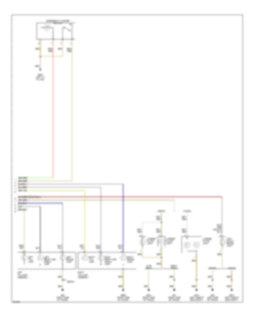 Exterior Lamps Wiring Diagram (2 of 2) for Volkswagen Passat Value Edition 2006