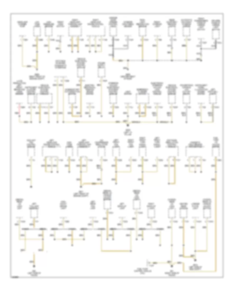 Ground Distribution Wiring Diagram 1 of 4 for Volkswagen Passat Value Edition 2006