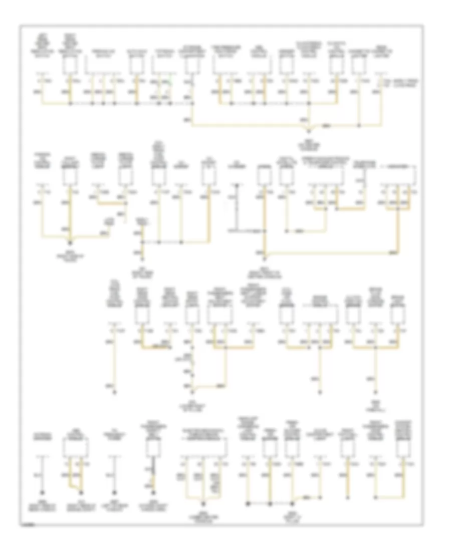 Ground Distribution Wiring Diagram 2 of 4 for Volkswagen Passat Value Edition 2006