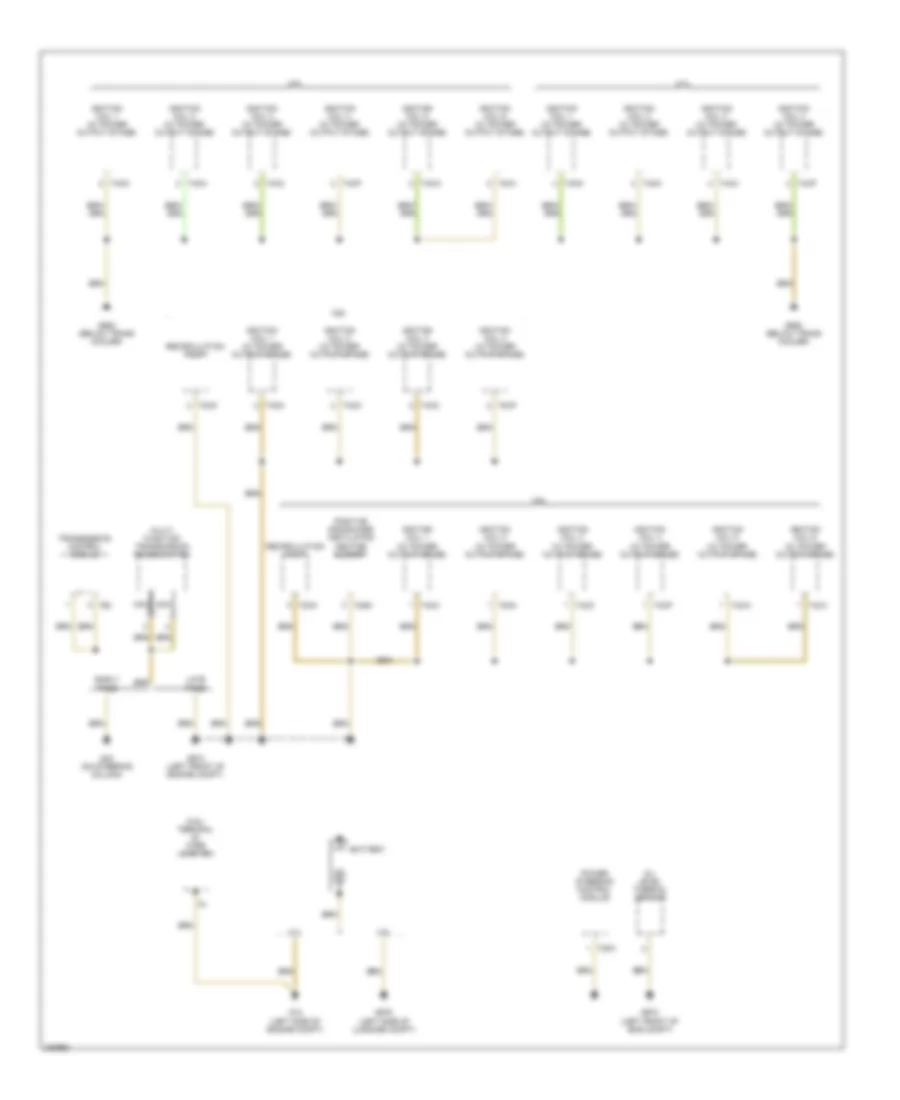 Ground Distribution Wiring Diagram 4 of 4 for Volkswagen Passat Value Edition 2006