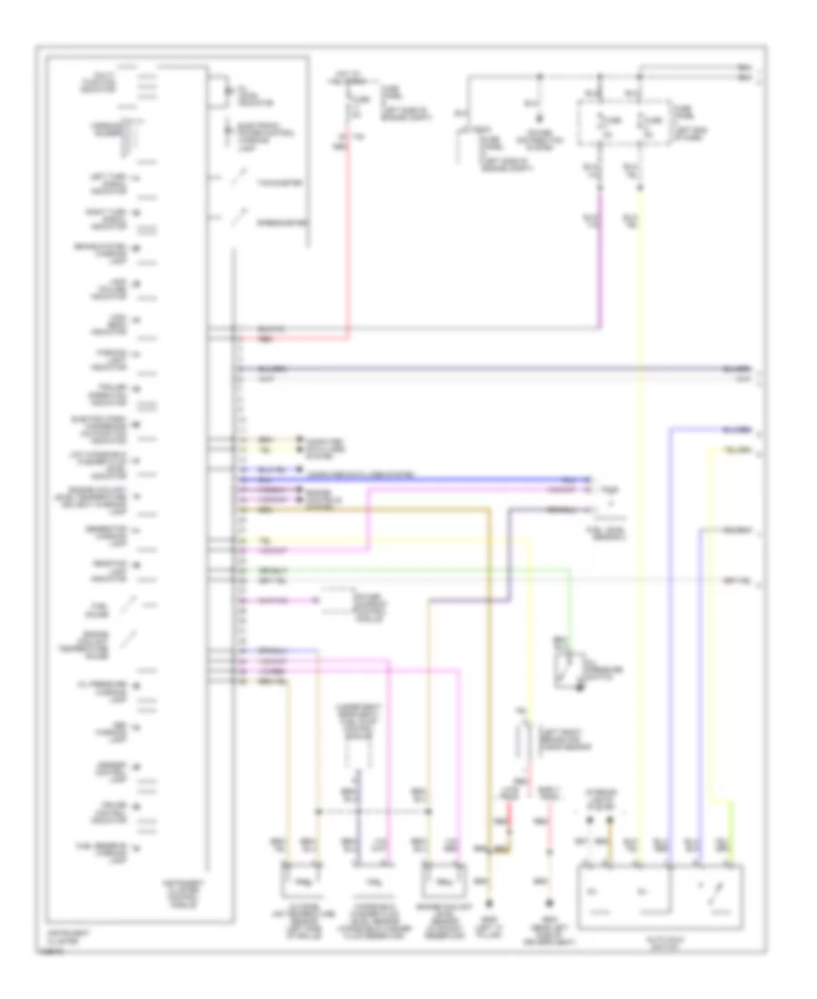 Instrument Cluster Wiring Diagram 1 of 2 for Volkswagen Passat Value Edition 2006