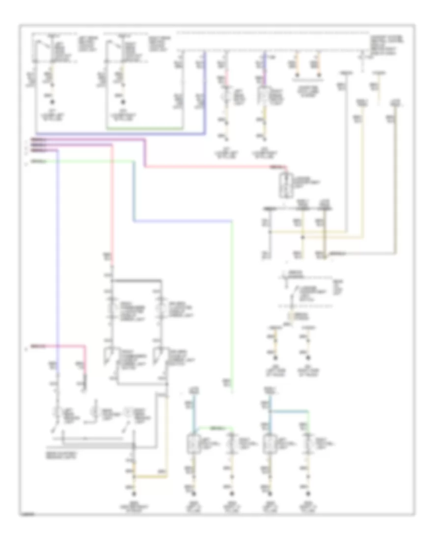 Courtesy Lamps Wiring Diagram (2 of 2) for Volkswagen Passat Value Edition 2006