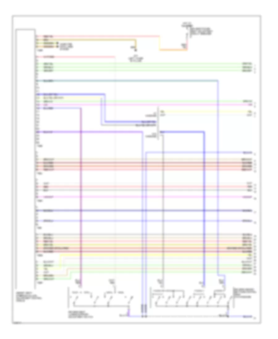 Memory Systems Wiring Diagram 1 of 2 for Volkswagen Passat Value Edition 2006