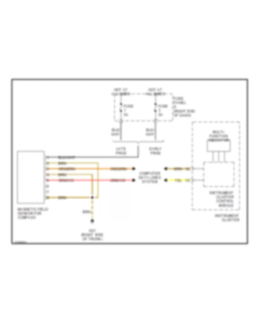 Compass Wiring Diagram for Volkswagen Passat Value Edition 2006