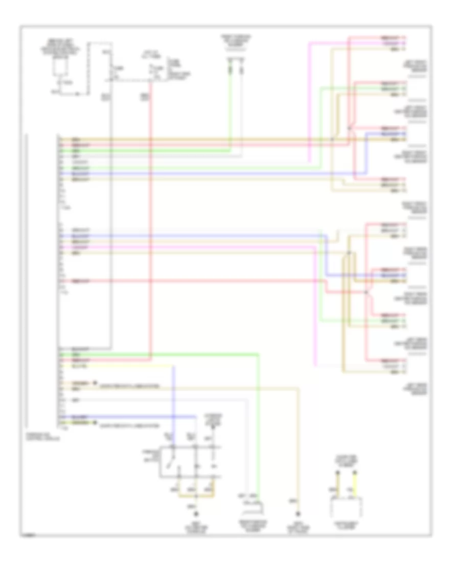 Parking Assistant Wiring Diagram Sedan for Volkswagen Passat Value Edition 2006