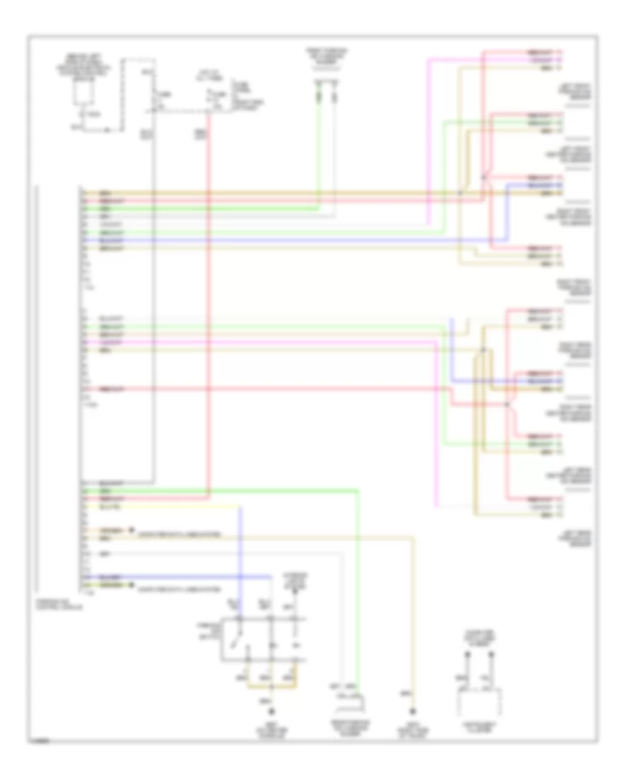 Parking Assistant Wiring Diagram Wagon for Volkswagen Passat Value Edition 2006