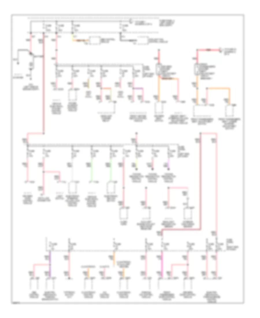 2 0L Power Distribution Wiring Diagram Late Production 1 of 4 for Volkswagen Passat Value Edition 2006