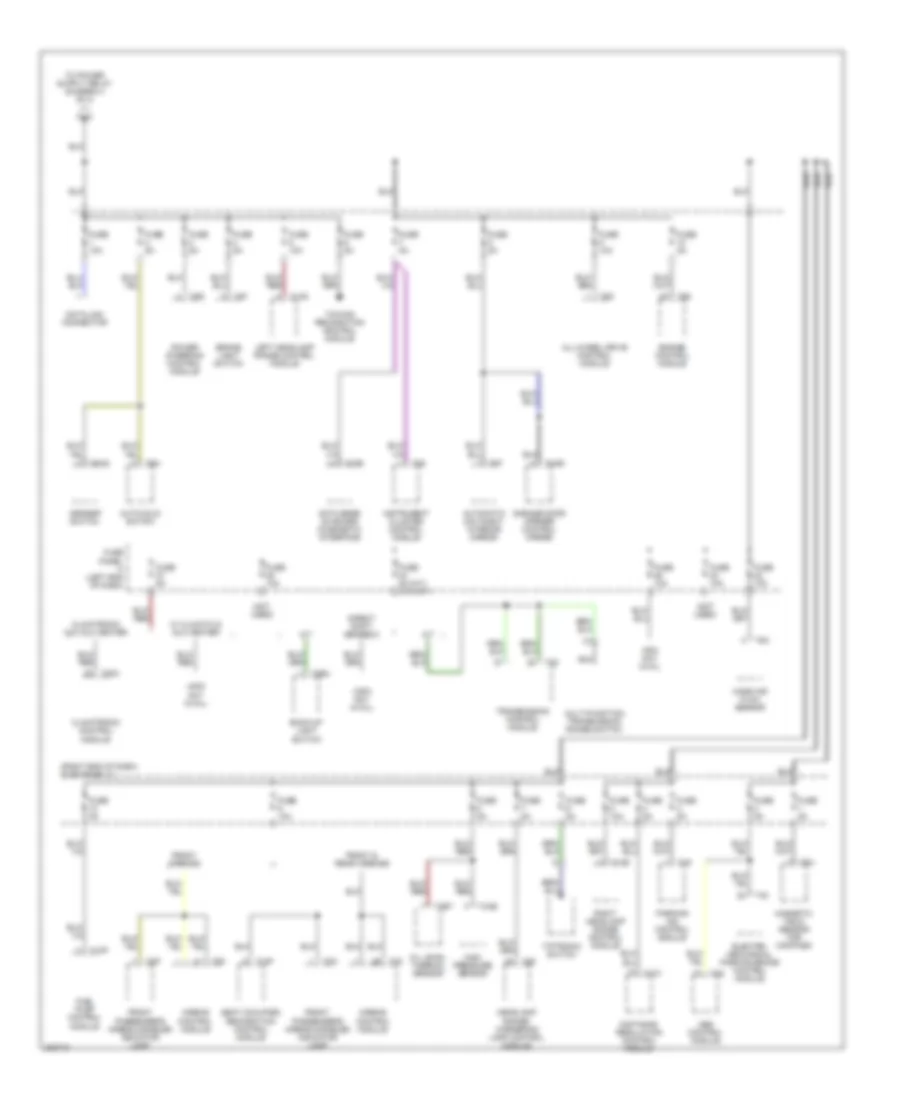 2 0L Power Distribution Wiring Diagram Late Production 3 of 4 for Volkswagen Passat Value Edition 2006