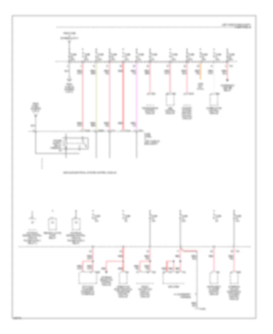 2.0L, Power Distribution Wiring Diagram, Late Production (4 of 4) for Volkswagen Passat Value Edition 2006