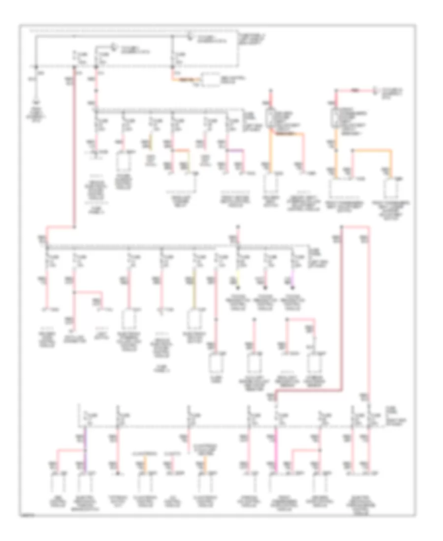 3.6L, Power Distribution Wiring Diagram (2 of 5) for Volkswagen Passat Value Edition 2006