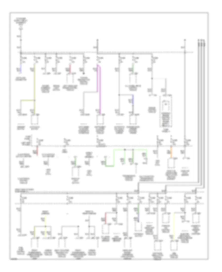 3.6L, Power Distribution Wiring Diagram (4 of 5) for Volkswagen Passat Value Edition 2006