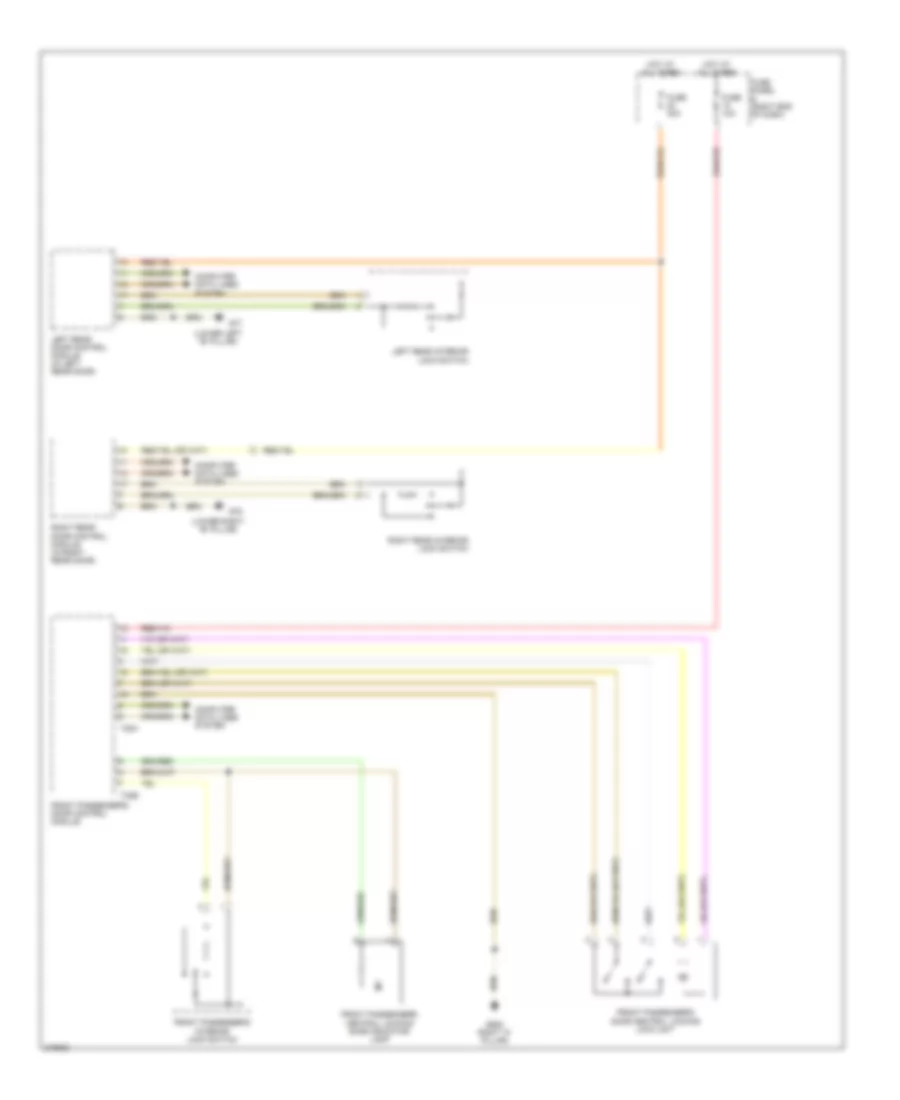 Power Door Locks Wiring Diagram, Sedan Premium (3 of 3) for Volkswagen Passat Value Edition 2006