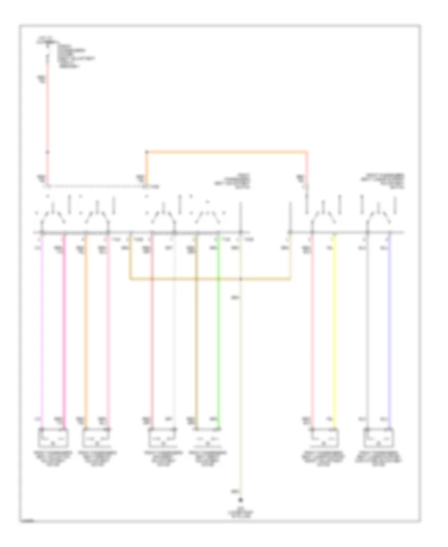 Passenger s Power Seat Wiring Diagram for Volkswagen Passat Value Edition 2006