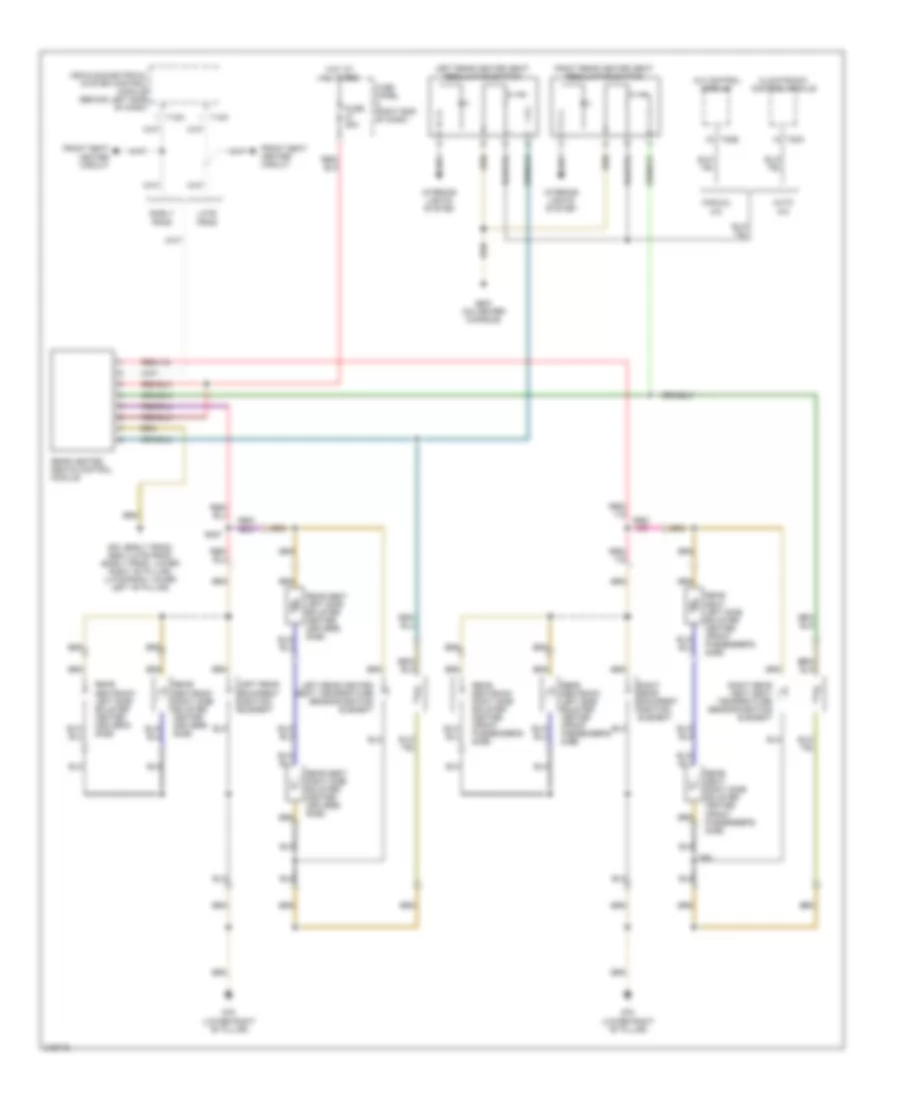 Rear Heated Seats Wiring Diagram for Volkswagen Passat Value Edition 2006