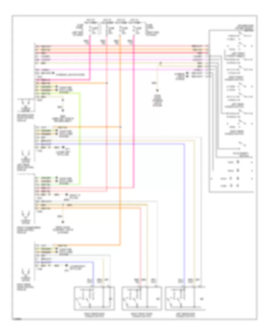 Power Windows Wiring Diagram with Front  Rear Power Windows for Volkswagen Passat Value Edition 2006