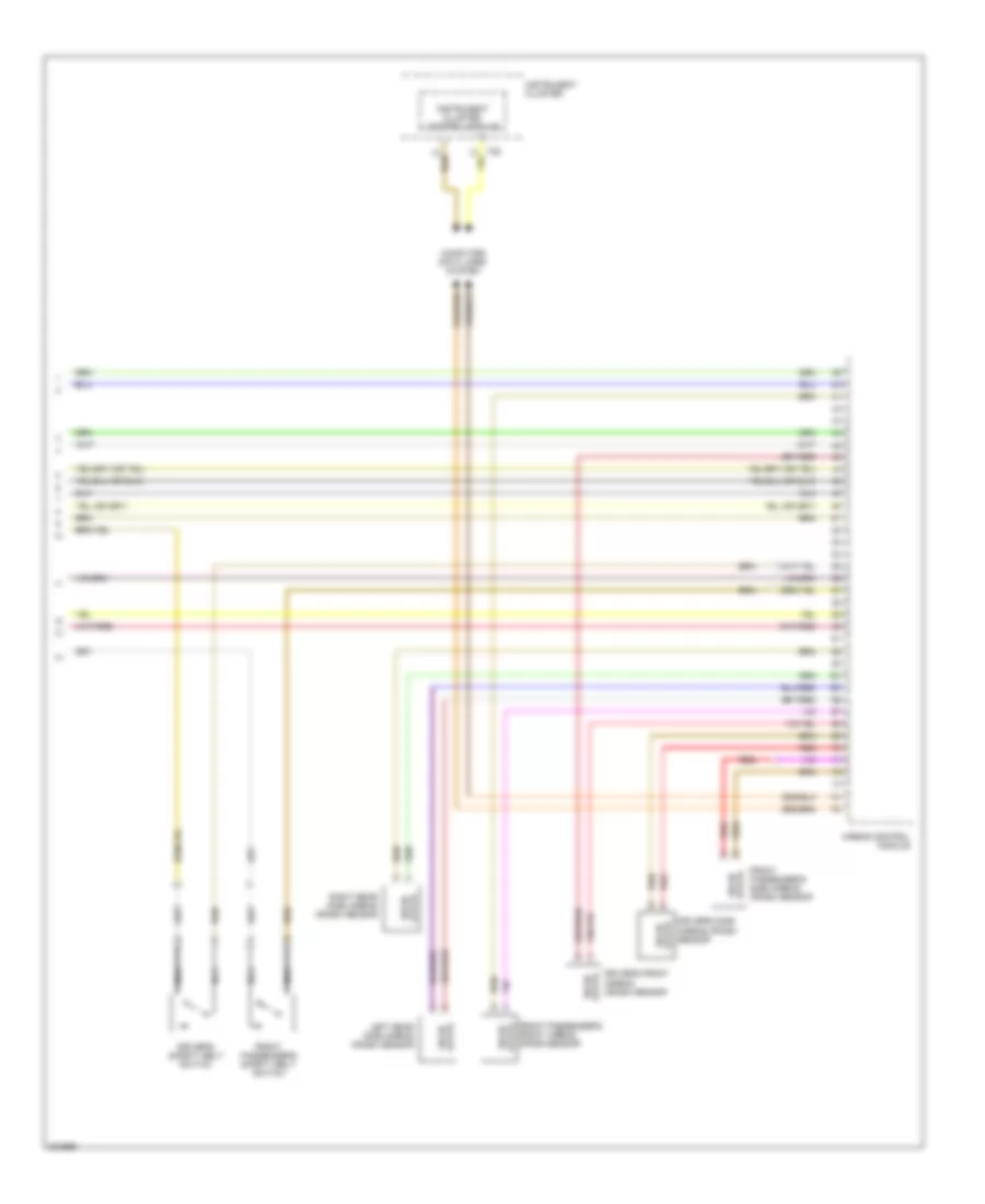 Supplemental Restraints Wiring Diagram with Rear Safety Belt Tensioner 3 of 3 for Volkswagen Passat Value Edition 2006