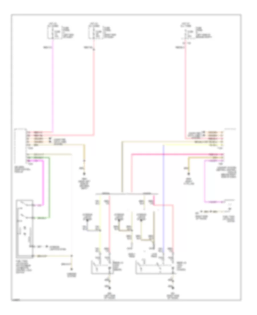 Trunk  Fuel Door Release Wiring Diagram Standard for Volkswagen Passat Value Edition 2006