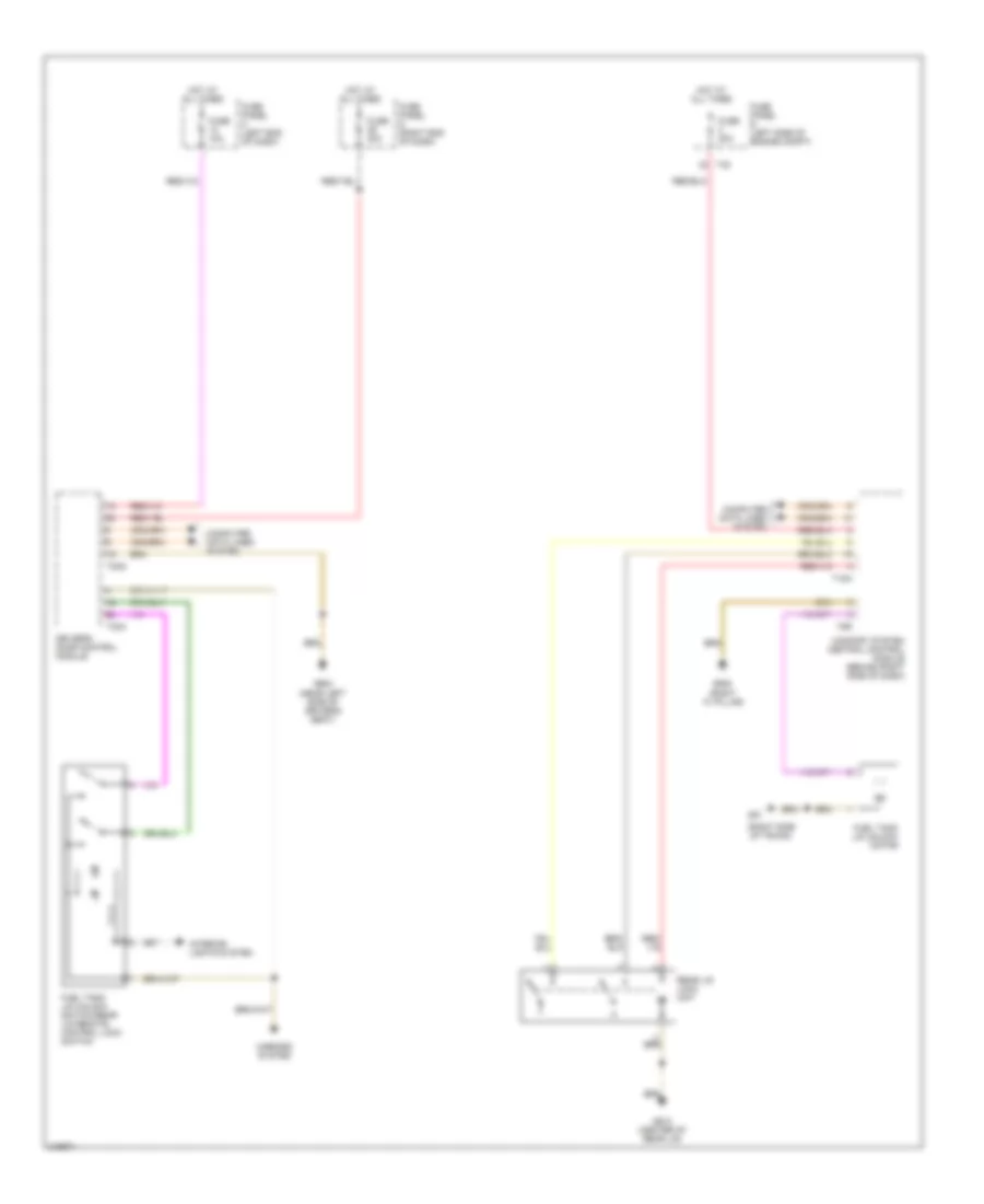 Trunk  Fuel Door Release Wiring Diagram, Wagon Premium for Volkswagen Passat Value Edition 2006