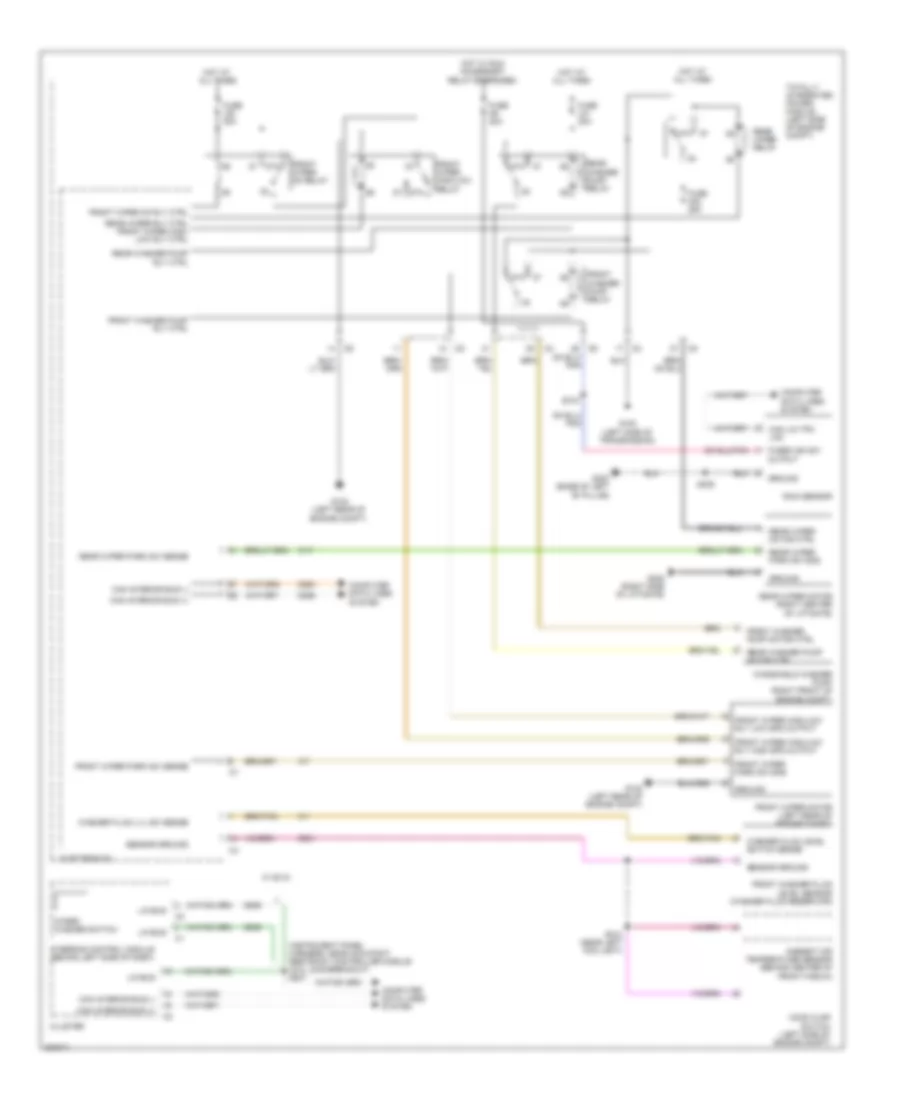 Электросхема стеклоочистителя, дворников и омывателя для Volkswagen Routan SE 2010