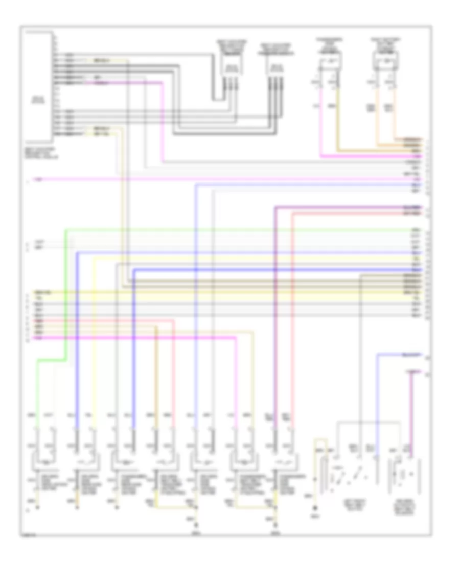 Supplemental Restraints Wiring Diagram 2 of 3 for Volkswagen Phaeton 2006