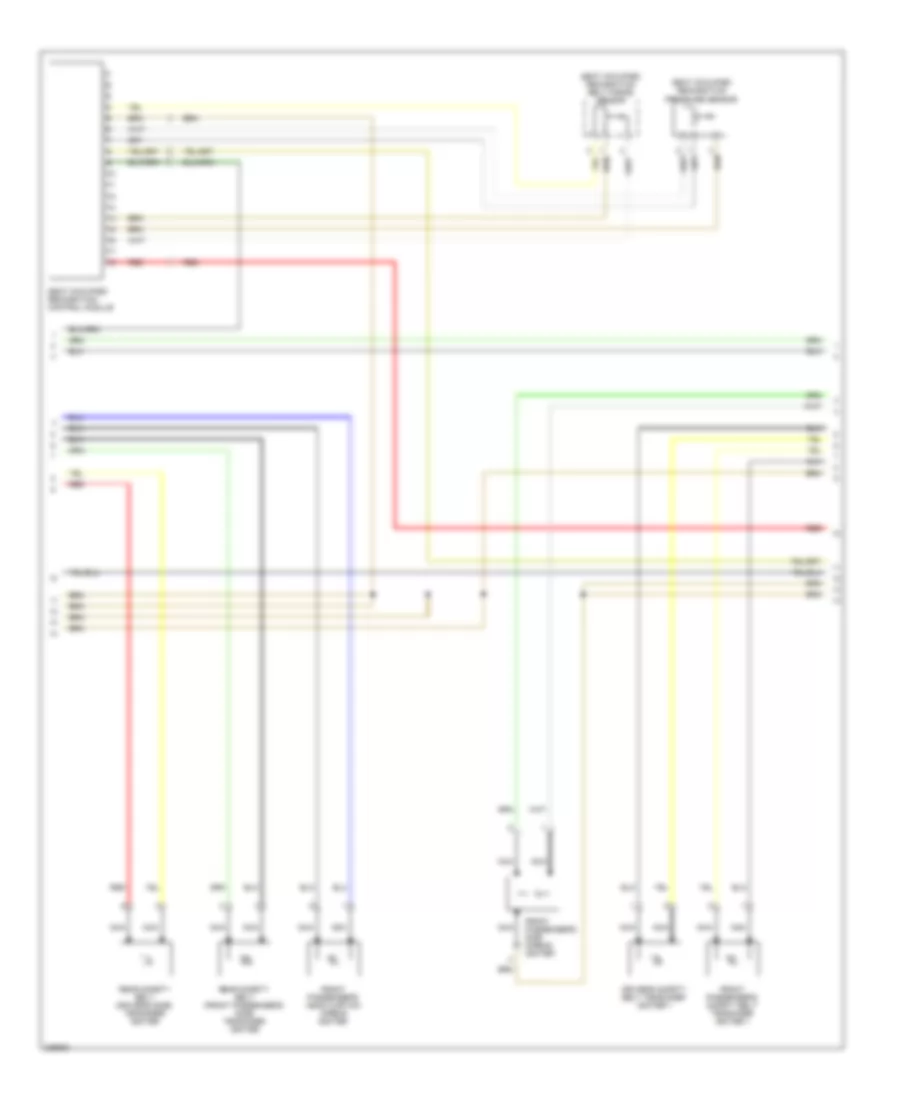 Supplemental Restraints Wiring Diagram (2 of 3) for Volkswagen Rabbit 2006