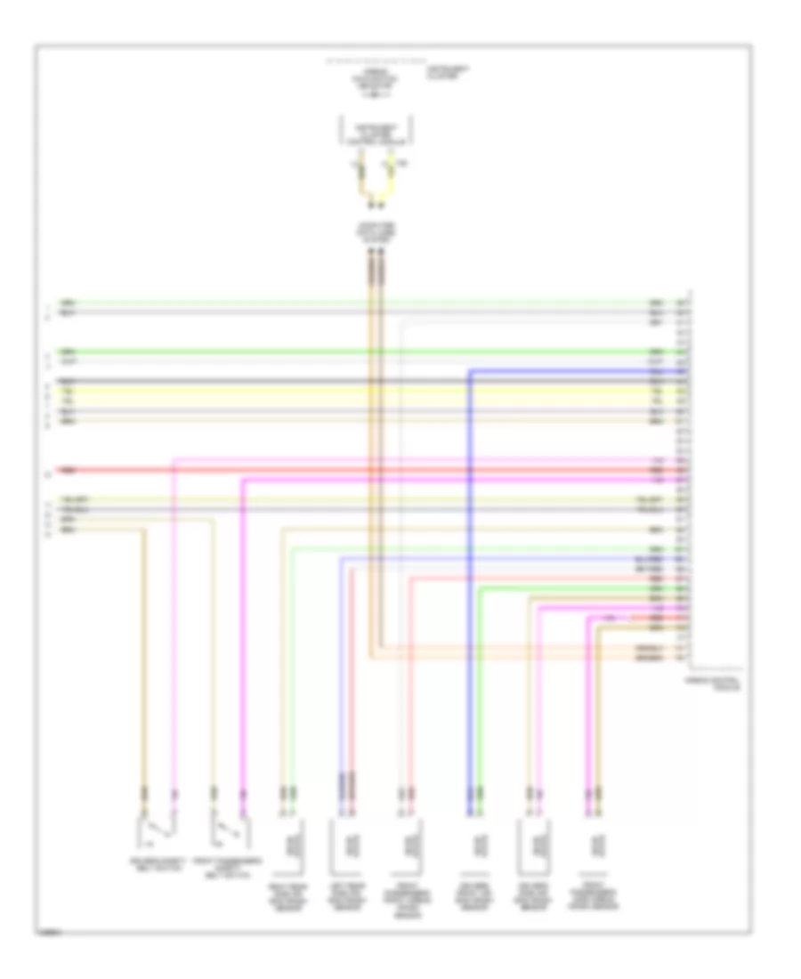 Supplemental Restraints Wiring Diagram 3 of 3 for Volkswagen Rabbit 2006