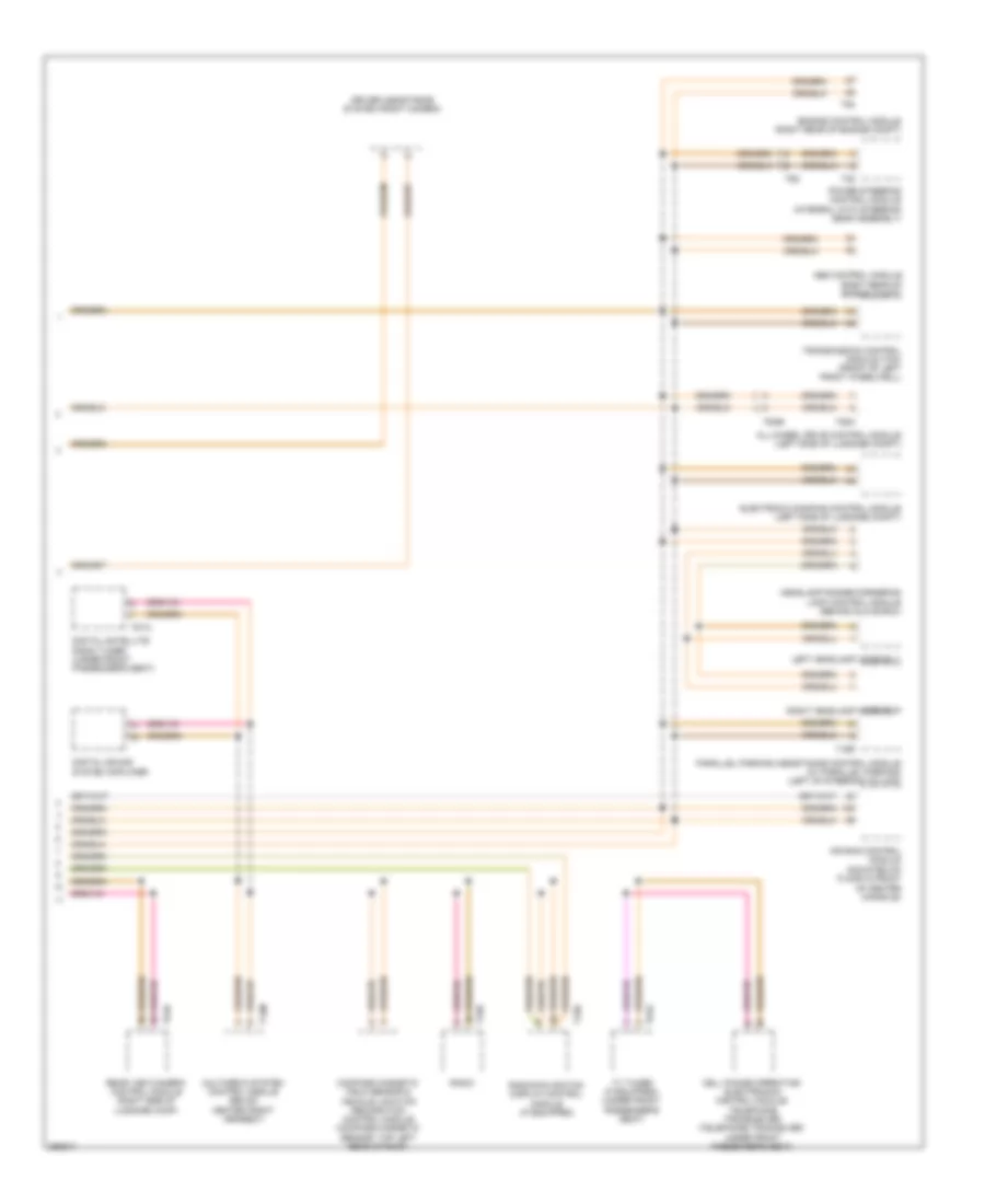 Computer Data Lines Wiring Diagram, Early Production (2 of 2) for Volkswagen Tiguan S 2010