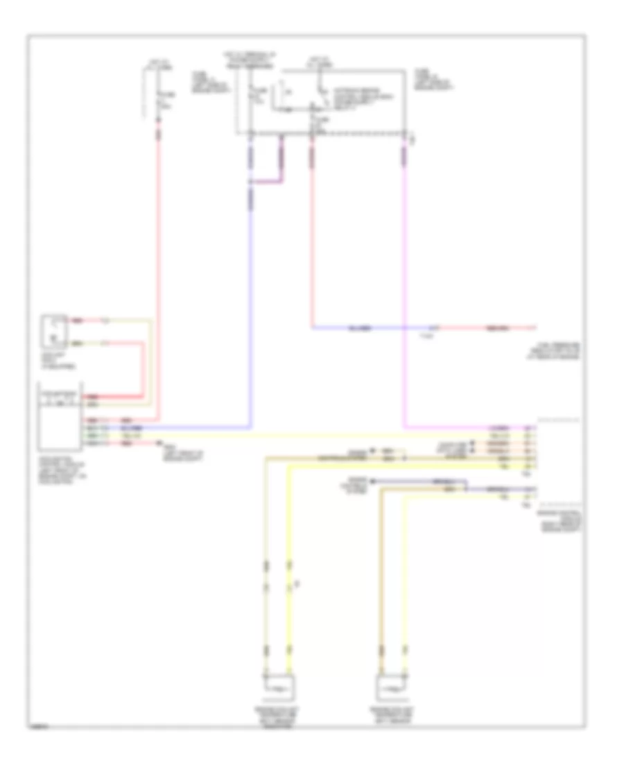 Cooling Fan Wiring Diagram Early Production for Volkswagen Tiguan S 2010