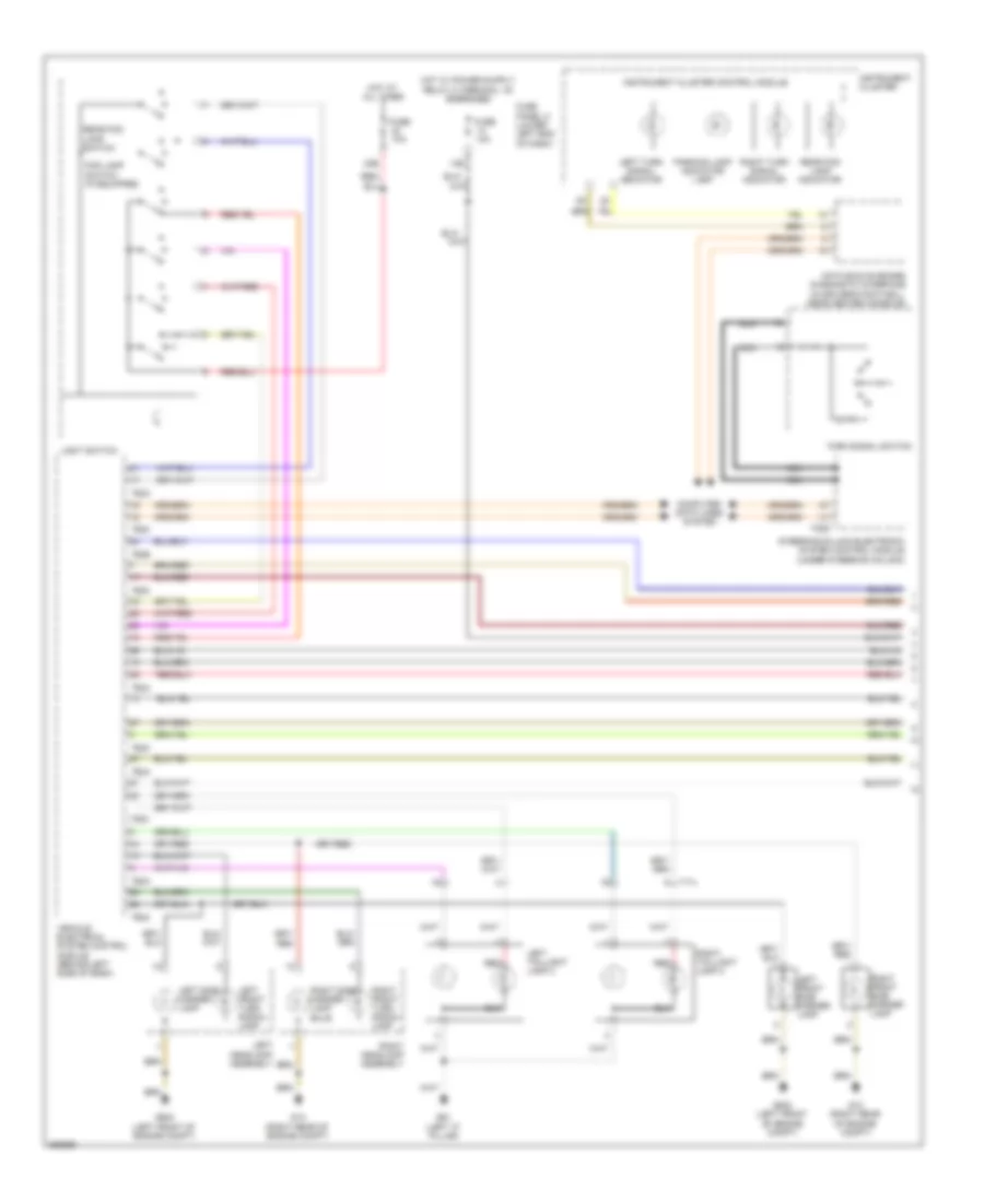 Exterior Lamps Wiring Diagram, Early Production (1 of 2) for Volkswagen Tiguan S 2010