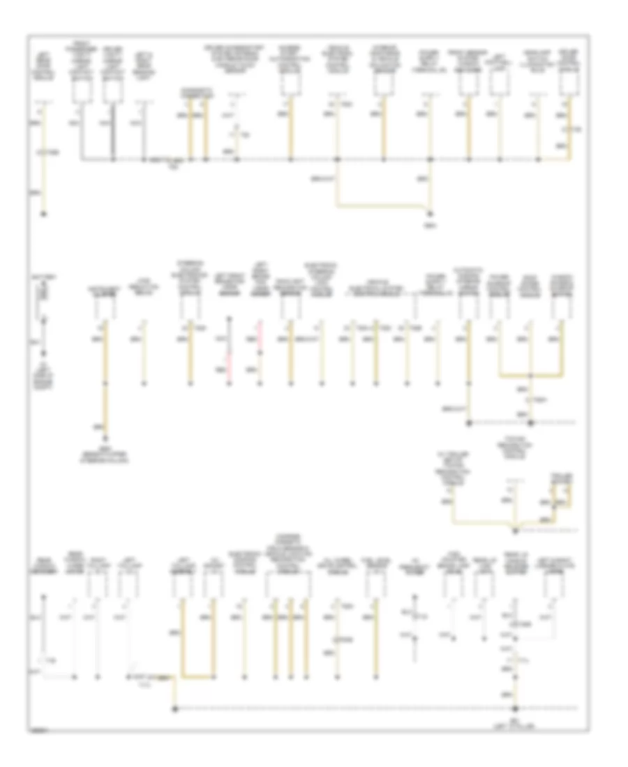Ground Distribution Wiring Diagram Early Production 1 of 4 for Volkswagen Tiguan S 2010
