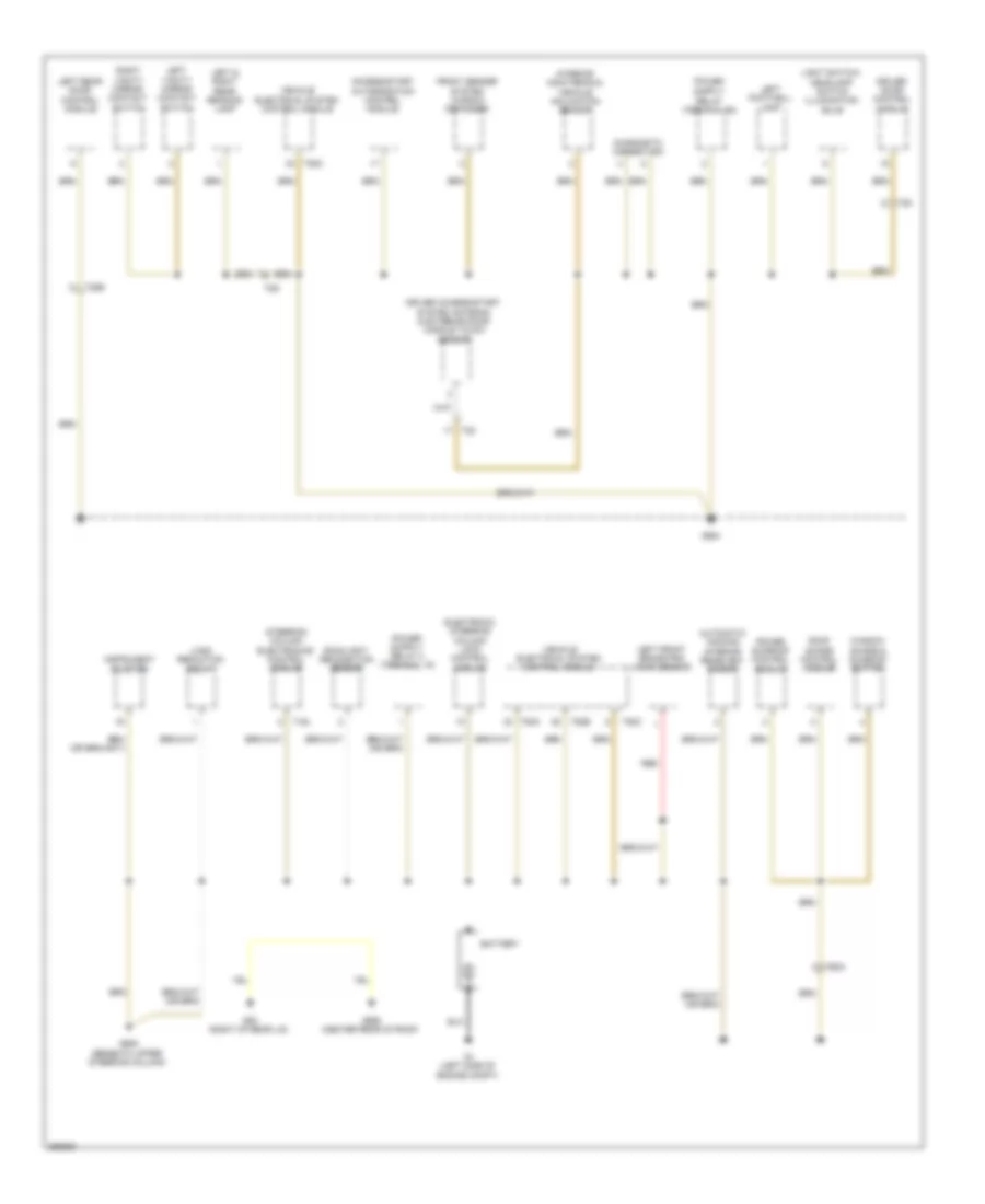 Ground Distribution Wiring Diagram Late Production 1 of 5 for Volkswagen Tiguan S 2010