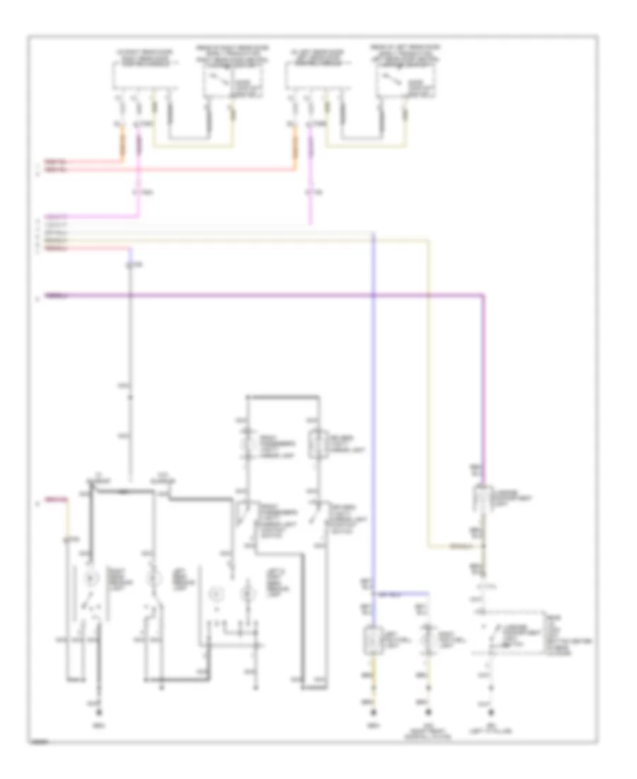 Courtesy Lamps Wiring Diagram (2 of 2) for Volkswagen Tiguan S 2010