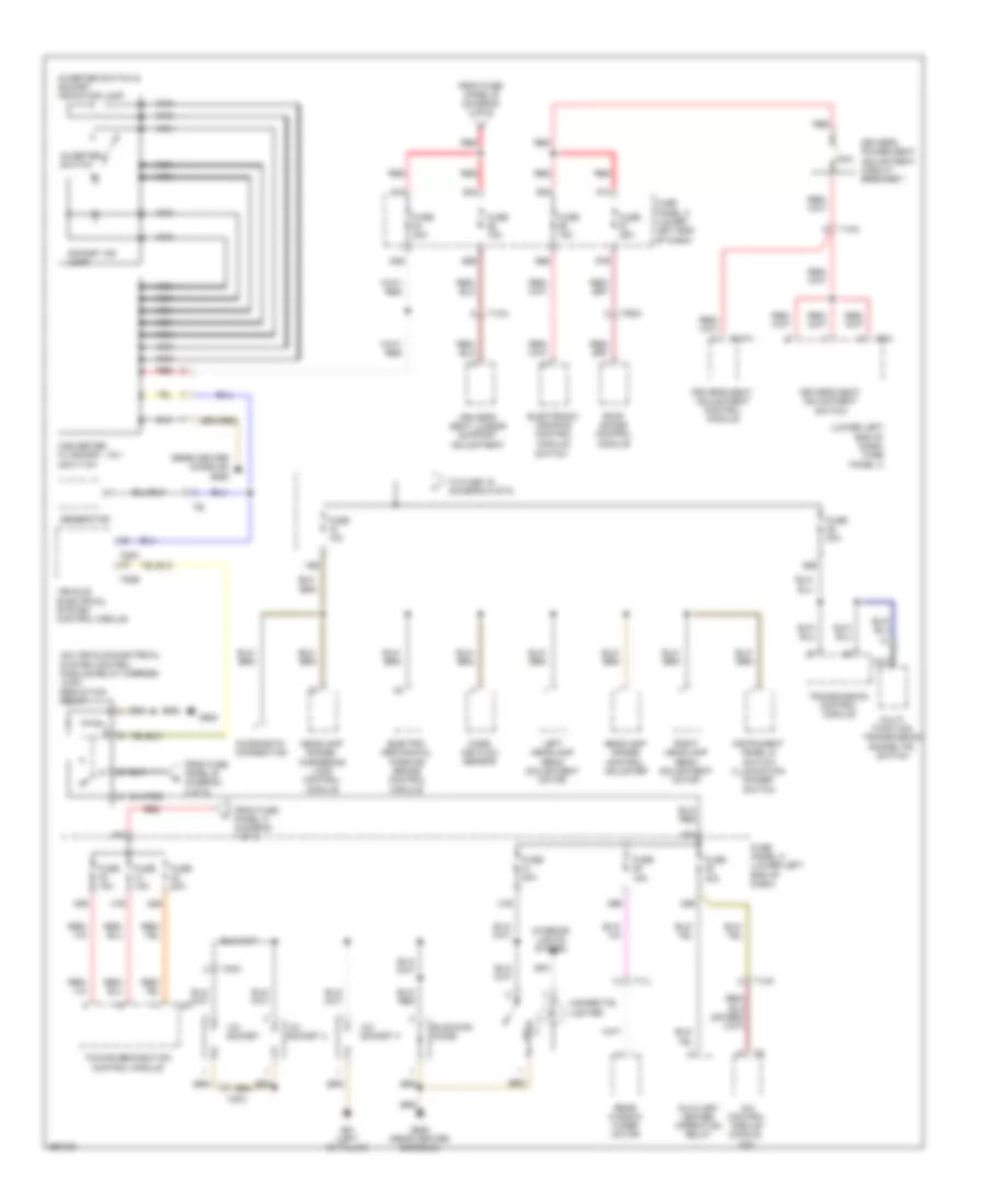 Power Distribution Wiring Diagram, Early Production (4 of 5) for Volkswagen Tiguan S 2010