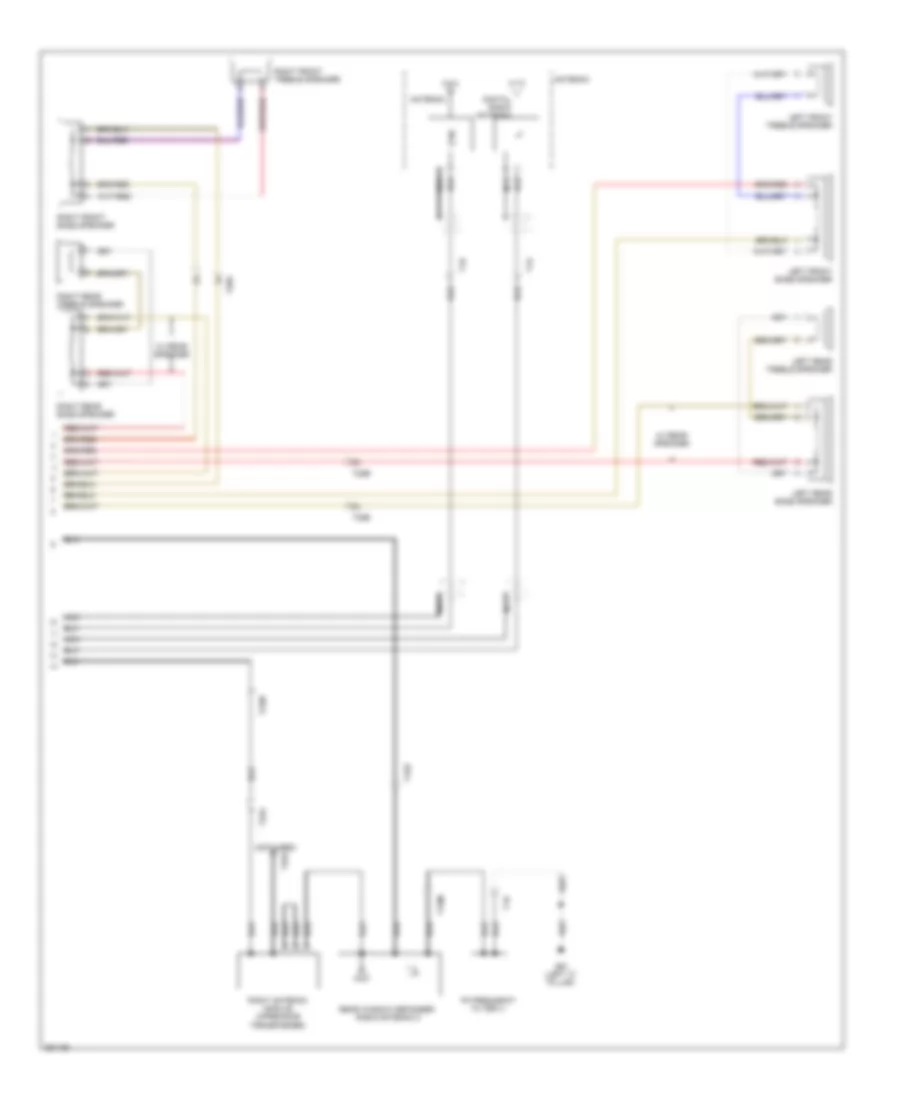 Radio Wiring Diagram, without Navigation RCD 510 (2 of 2) for Volkswagen Tiguan S 2010