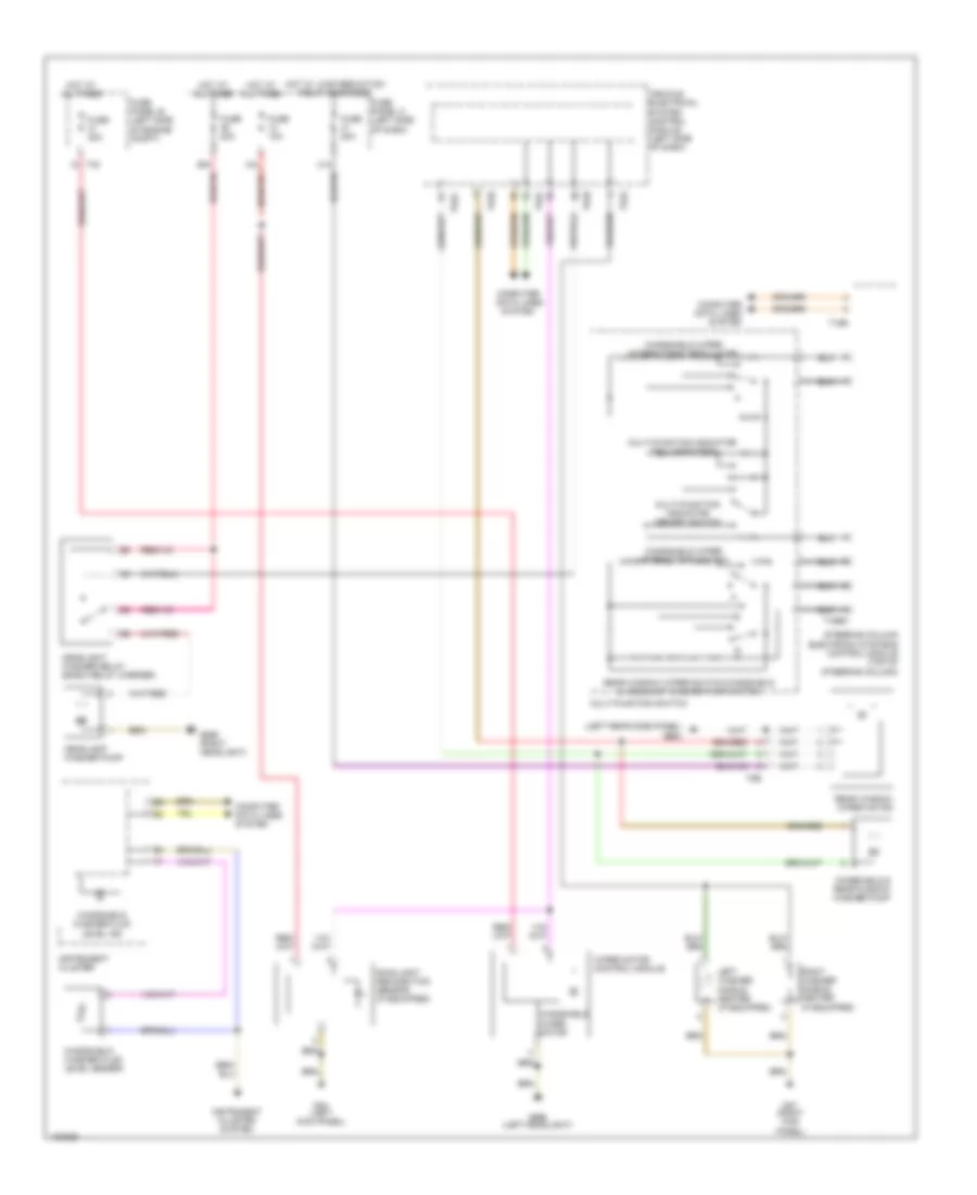 Электросхема стеклоочистителя, дворников и омывателя для Volkswagen Golf TDI 2013