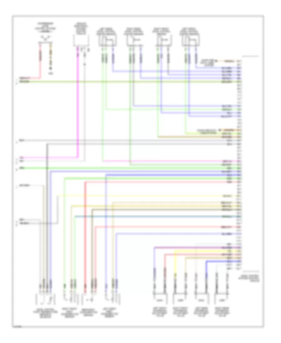 Level Control Wiring Diagram 2 of 2 for Volkswagen Touareg 2006