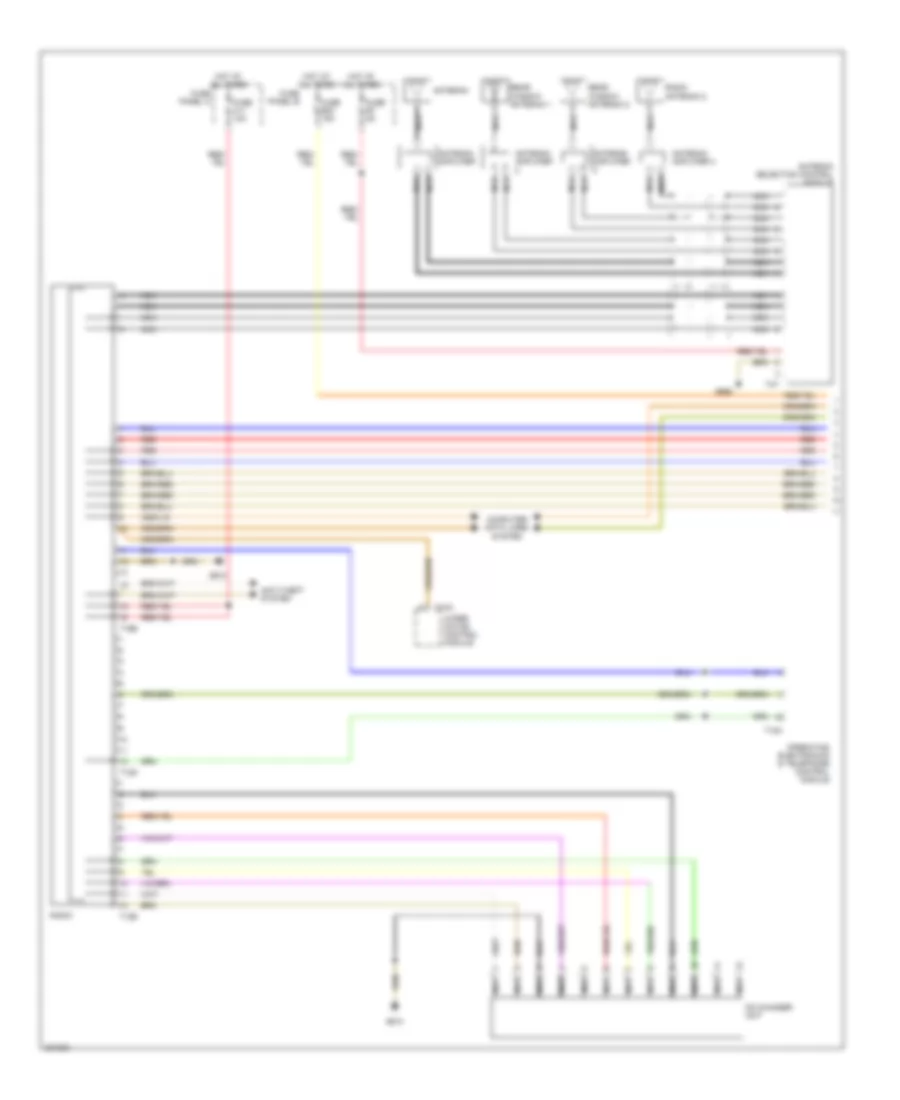 Radio Wiring Diagram without Amplifier 1 of 2 for Volkswagen Touareg 2006