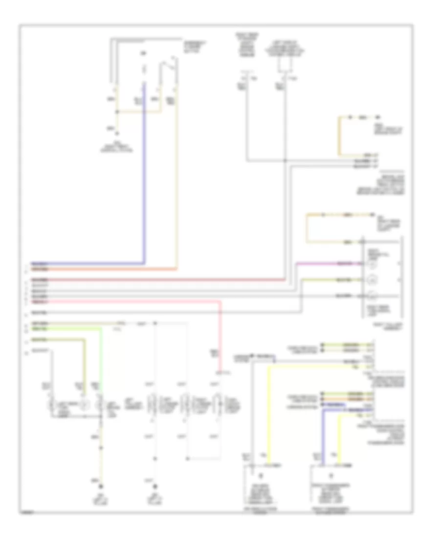 Exterior Lamps Wiring Diagram, Early Production (2 of 2) for Volkswagen Tiguan S 4Motion 2010