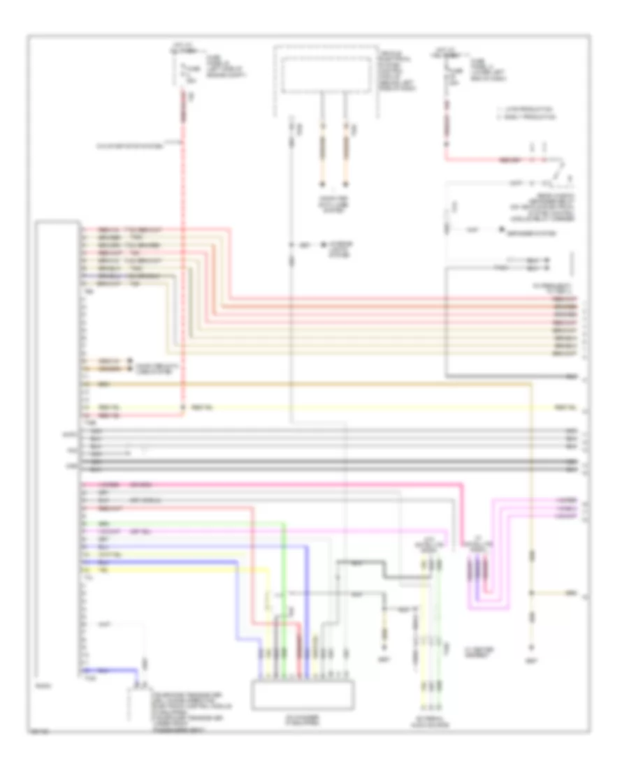 Radio Wiring Diagram, without Navigation RCD 310 (1 of 2) for Volkswagen Tiguan S 4Motion 2010