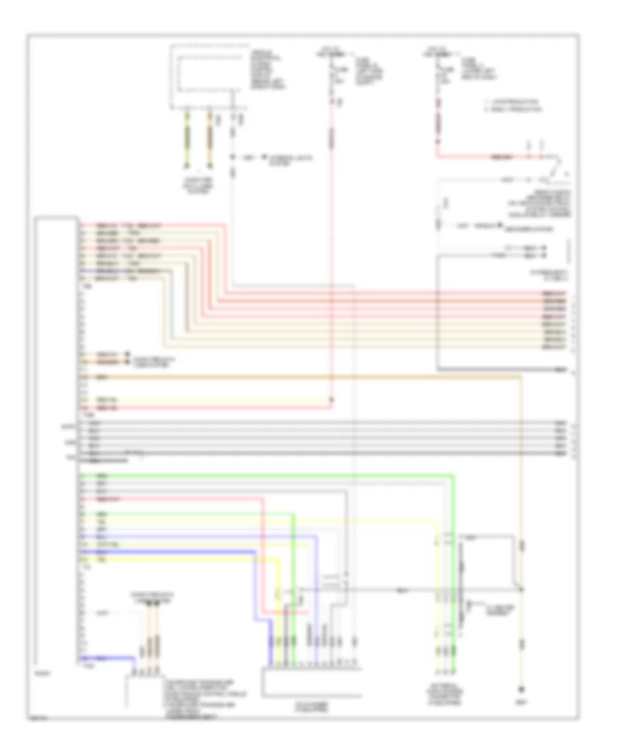 Radio Wiring Diagram, without Navigation RCD 510 (1 of 2) for Volkswagen Tiguan S 4Motion 2010
