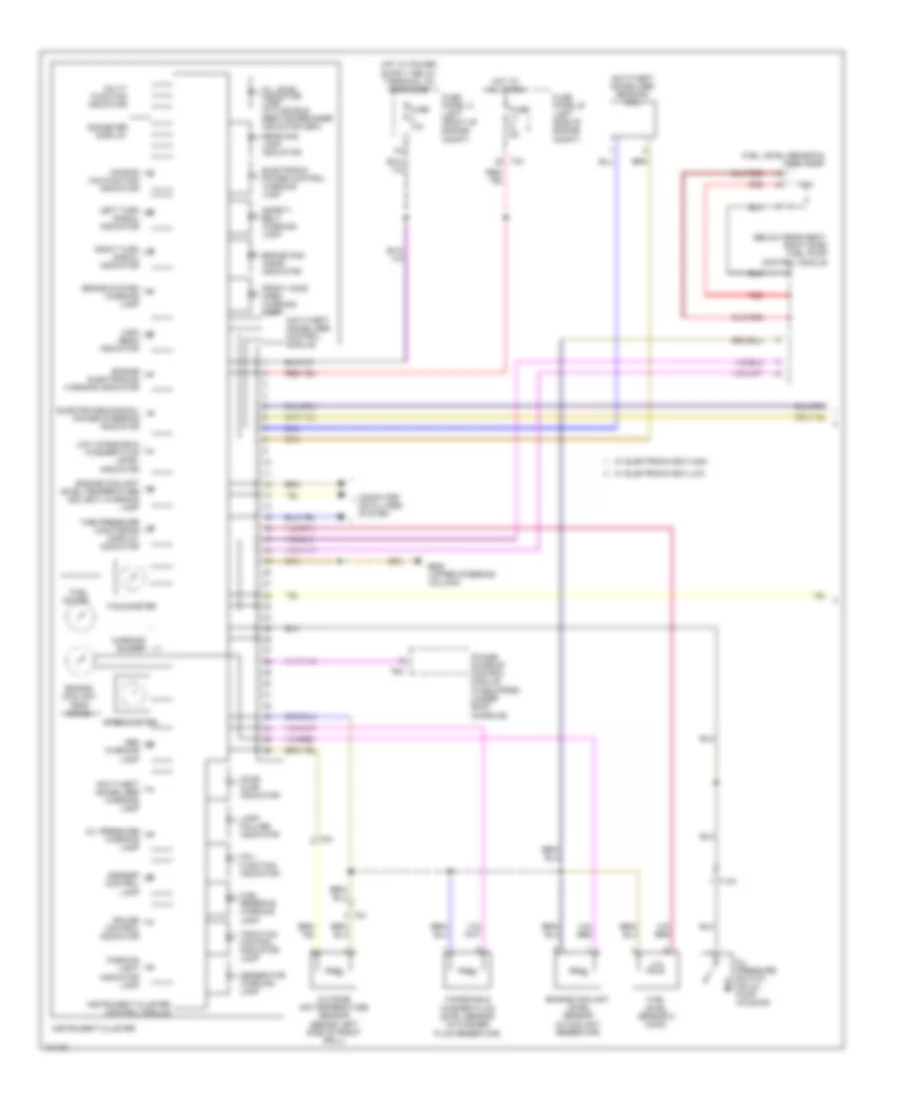 Instrument Cluster Wiring Diagram 1 of 2 for Volkswagen GTI 2 0T 2013