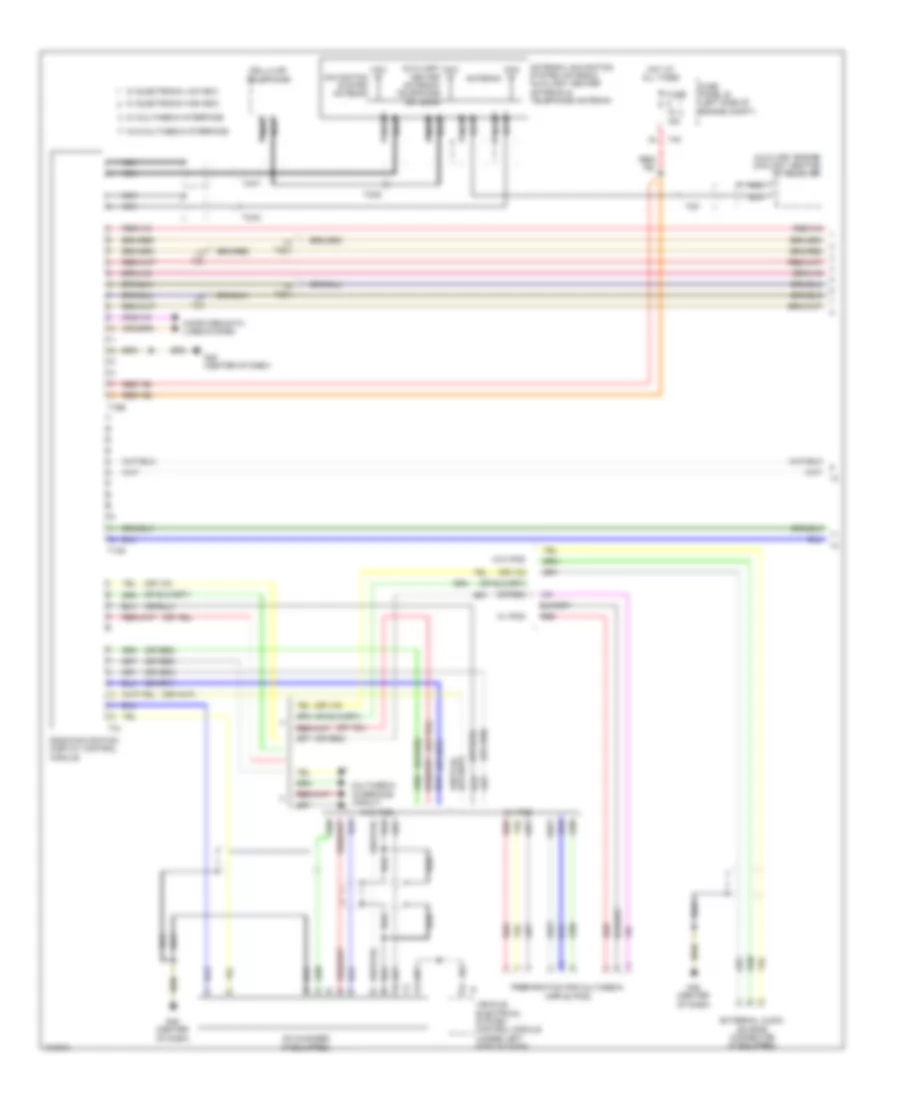 Navigation Wiring Diagram, 8 Speakers (1 of 2) for Volkswagen GTI 2.0T 2013