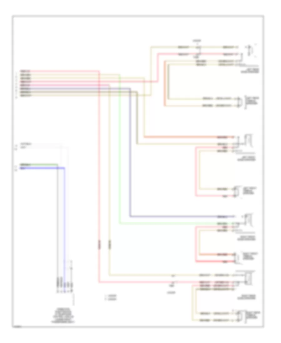 Navigation Wiring Diagram, 8 Speakers (2 of 2) for Volkswagen GTI 2.0T 2013