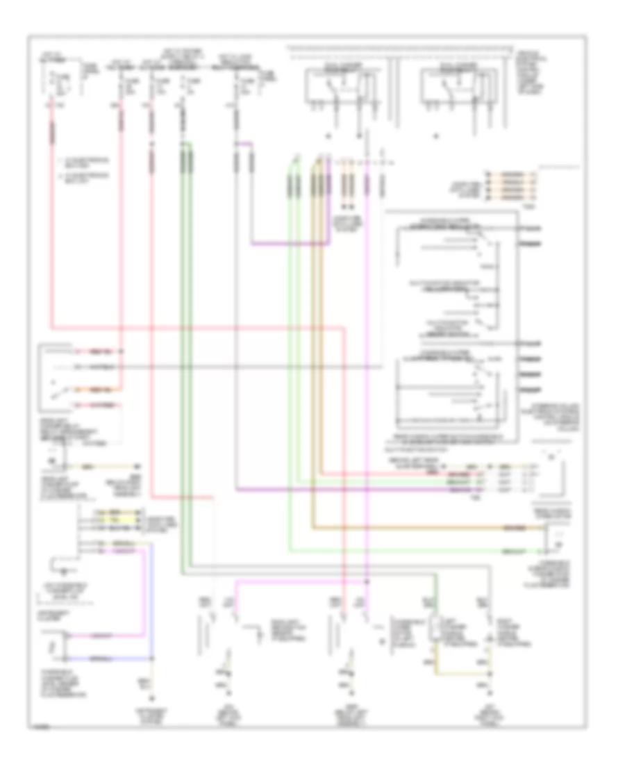 Электросхема стеклоочистителя, дворников и омывателя для Volkswagen GTI 2.0T 2013