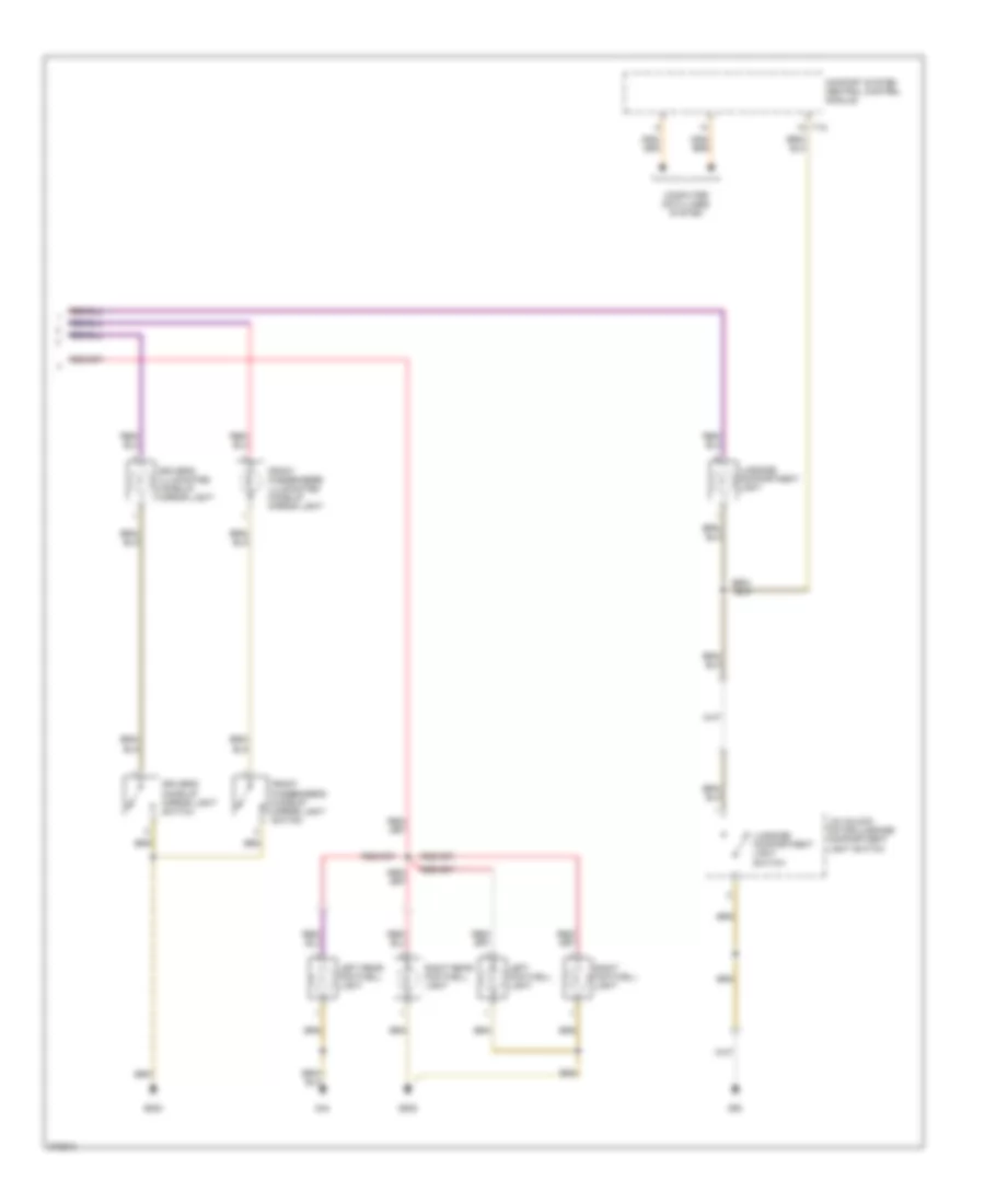 Courtesy Lamps Wiring Diagram 2 of 2 for Volkswagen Eos 2 0T 2007